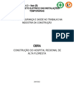 NR 18.4.3 - Item (B) Projeto Elétrico Das Instalações Temporárias Segurança E Saúde No Trabalho Na Indústria Da Construção