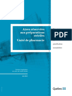 Aires Réservées Aux Préparations Stériles Unité de Pharmacie - Répertoire Des Guides de Planifica-Tion Immo - Bilière