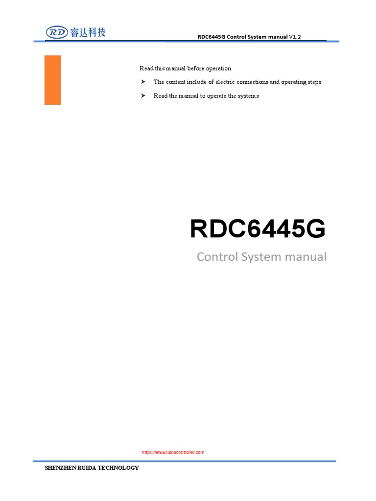 Ruida RDC6445G Manual | PDF | Usb | Vacuum Tube