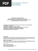 Cuestionario OCI-R para TOC | PDF | Sicología