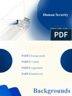 Human Security Report Provides Comprehensive Overview