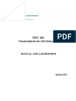 PHY 302 Classical Physics Lab Manual