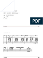 Calculate annuity depreciation NPV and ROI over 4 years