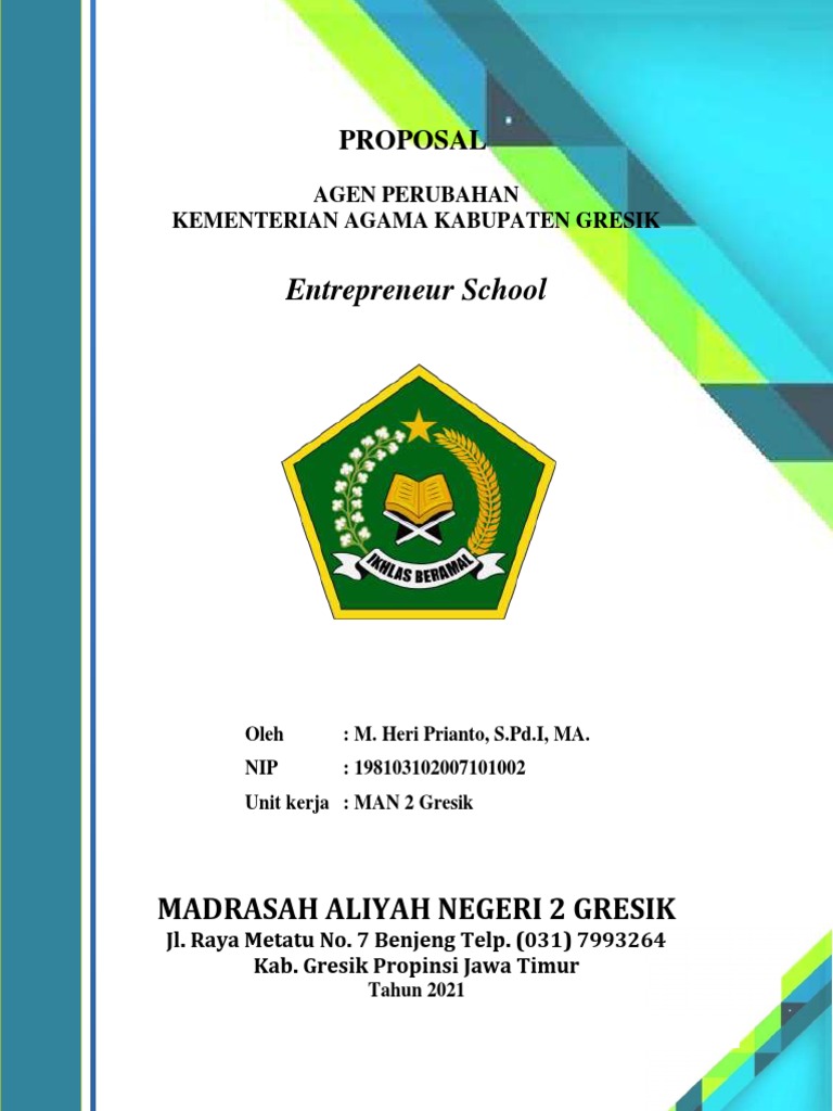 Proposal Program Kewirausahaan Madrasah | PDF | Karier & Perkembangan ...