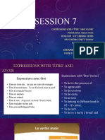 Session 7- expressions with être and avoir 