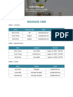 Free Massage CRM 