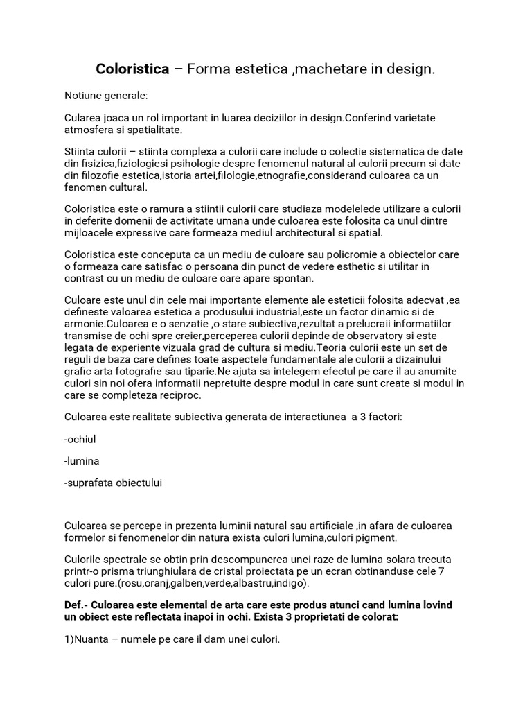 Coloristica Is Design | PDF