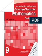 Cambridge Checkpoint Mathematics Practice Book 9