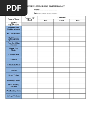 Inventory List