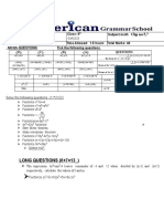 Math Chapter 5 and 7 MCQs and Factoring Questions