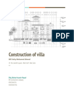 Construction of Villa: Eng. Bahaa Hussein Reyad