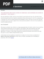 Node - Js Interview Questions: Premise