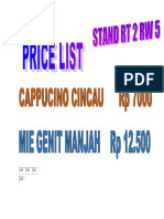 Price List Agustusan