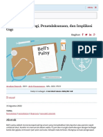 Bell's Palsy - Etiologi, Penatalaksanaan, Dan Implikasi Gigi - Jcda