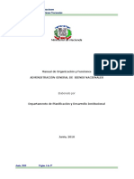 Manual de Organización y Funciones Administración General de Bienes Nacionales