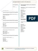 4000 Essential English Words 6 Unit 29: The Shortcut