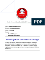 What Is Graphic User Interface Testing?