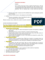 Nature and scope of business economics