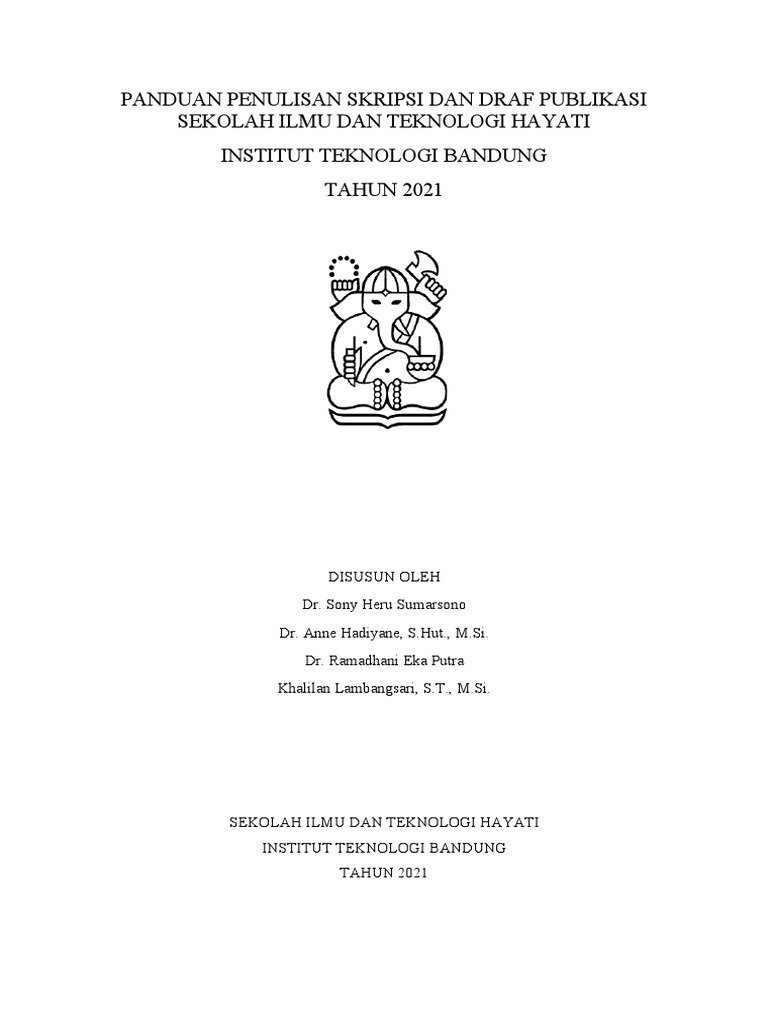 Panduan Skripsi dan Draf Publikasi ITB | PDF | Karier & Perkembangan ...