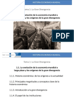 1.1. La Evolución de La Economía Mundial A Largo Plazo y Los Orígenes de La Gran Divergencia