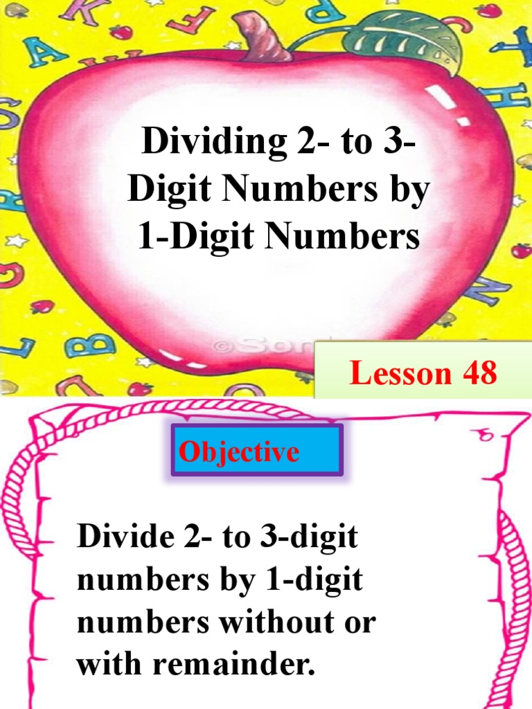 Grade 3 Division: 2-3 Digit Problems | PDF | Division (Mathematics ...