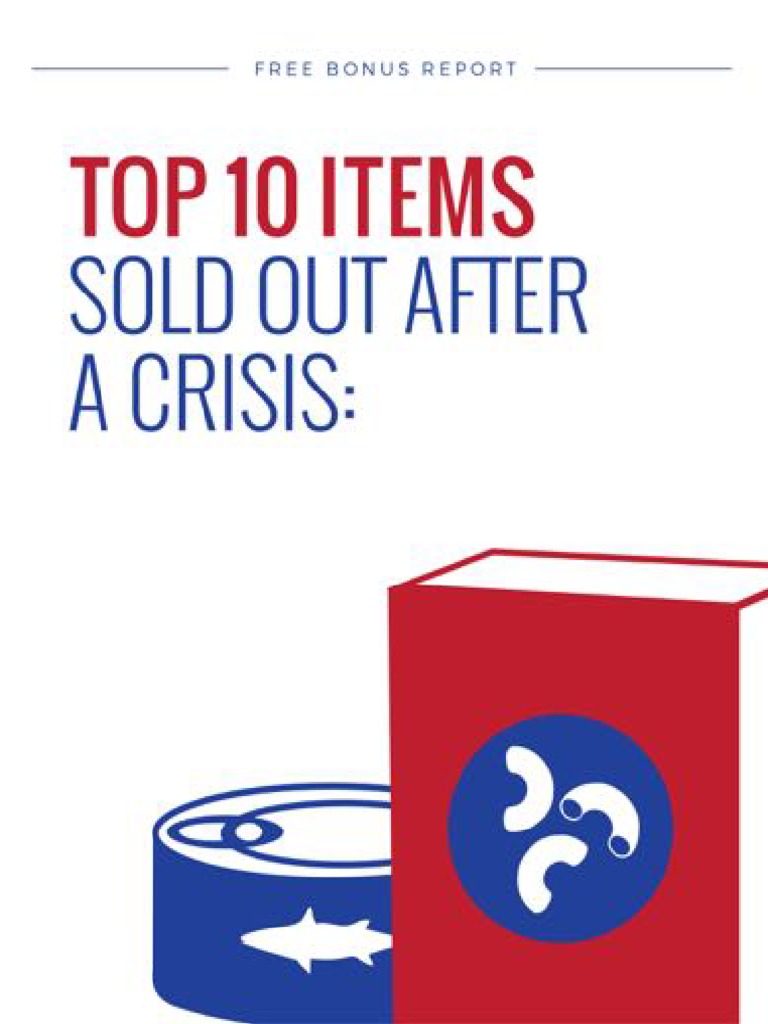 Report Top 10 Items Sold Out After A Crisis | PDF