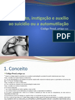 Induzimento, Instigação e Auxilio Ao Suicidio