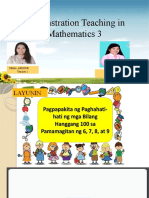 Demonstration Teaching in Mathematics 3: Maam Arlene Teacher 1