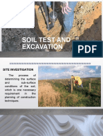 Soil Test and Excavation