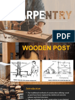 Wooden Post and Floor System Construction