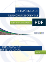 SERGEOMIN Audiencia Pública 2016 - 2017