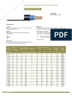 Cu/PVC/PVC 0.6/1 KV (NYY) : Copper Conductor PVC Insulated and PVC Sheathed Non Armoured Power Cable