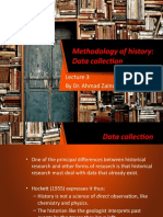 Data Collection and Evaluation in Historical Research