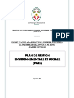 Plan de Gestion Environnementale Et Sociale (PGES)