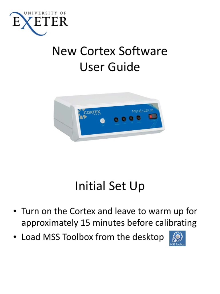 Cortex Metalyzer User Guide | PDF | Gases | Calibration