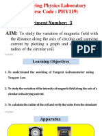 Magnetic Field Experiment For Students T