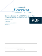 Cortina Systems LXD973 Twisted-Pair-to-Fiber Media Converter Board