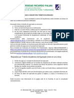 Requisitos para La Constancia de Egresado 2022 PDF
