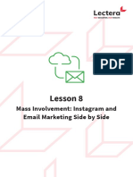 0064 - Lesson 08. Mass Involvement. Instagram and Email Marketing Side by Side