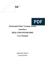 BIOBASE Horizontal Pulse Vacuum Steam Autoclave BKQ-Z100、150、200、300 (H) User Manual