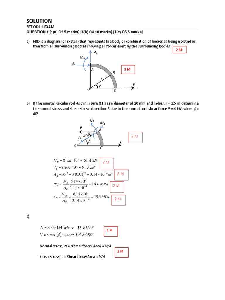 Solution Set ODL - 1 - EXAM - 2020 | PDF | Science & Mathematics