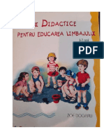 Jocuri Didactice Pentru Educarea Limbajului