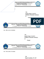 No: 110A/DPP-HIMATEMI/IV/2018 Yth. Kepala Satgas Covid-19 Poltekkes Kemenkes Surabaya Di Tempat No: SN.12.A/1.1/10/2022