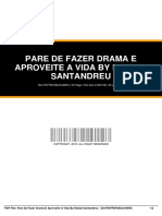 Pare de Fazer Drama E Aproveite A Vida by Rafael Santandreu