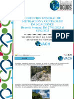 Dirección General de Mitigación Y Control de Inundaciones Reporte Semanal Del 27/01/2023 Al 02/02/2023
