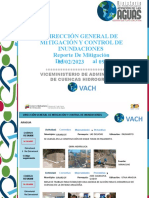 Reporte semanal de mitigación de inundaciones en Aragua