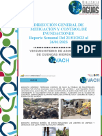 Dirección General de Mitigación Y Control de Inundaciones Reporte Semanal Del 21/01/2023 Al 26/01/2023