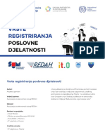 Brosura Vrste Registriranja Poslovne Djelatnosti Elektronska Verzija