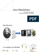 Genética Mendeliana: PH.D Nelson Cala Moreno Universidad Cooperativa de Colombia