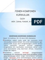 Komponen-Komponen Kurikulum: Moh. Zainal Fanani, M.Pd.I
